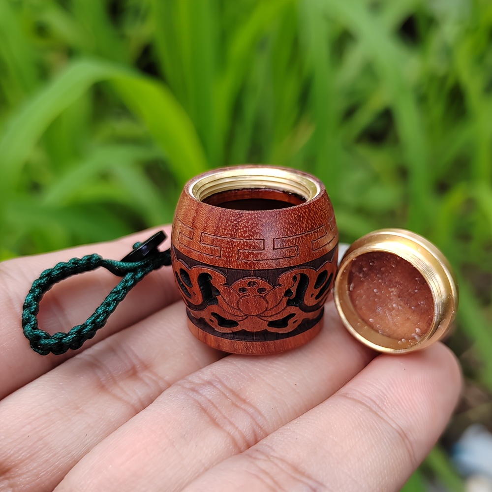 Openable Wooden Scent Diffuser Pendant Keychain
